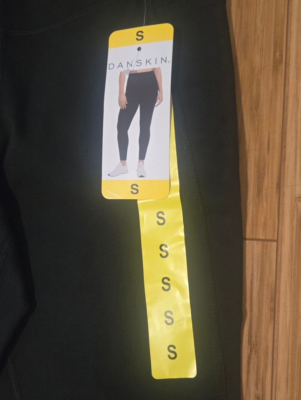 NWT Danskin Black High Waisted Leggings - Picture 3 of 7